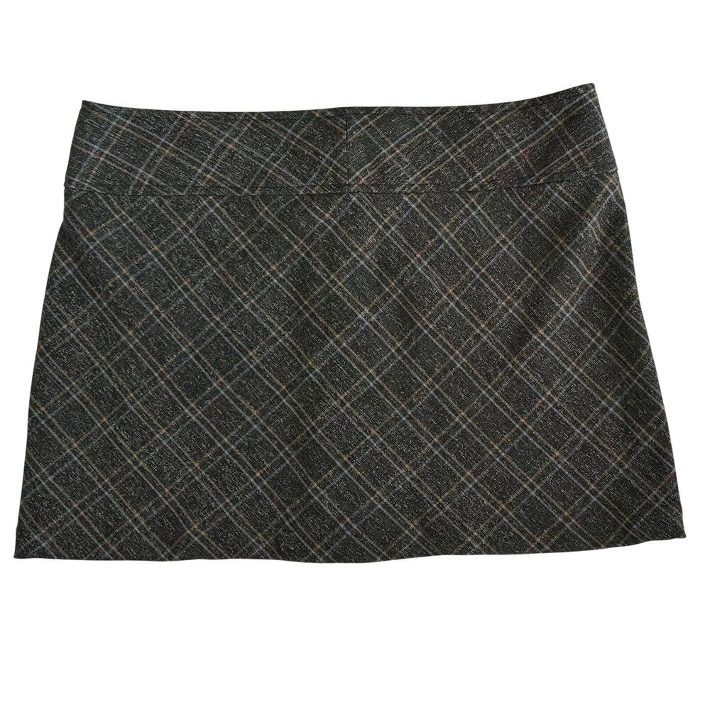 Delia's Y2K Ashleigh Mini Skirt Gray Plaid Size 7/8 - Picture 4 of 5